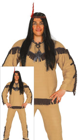 Indianer Kostüm Herren - Hemd, Stirnband und Hose