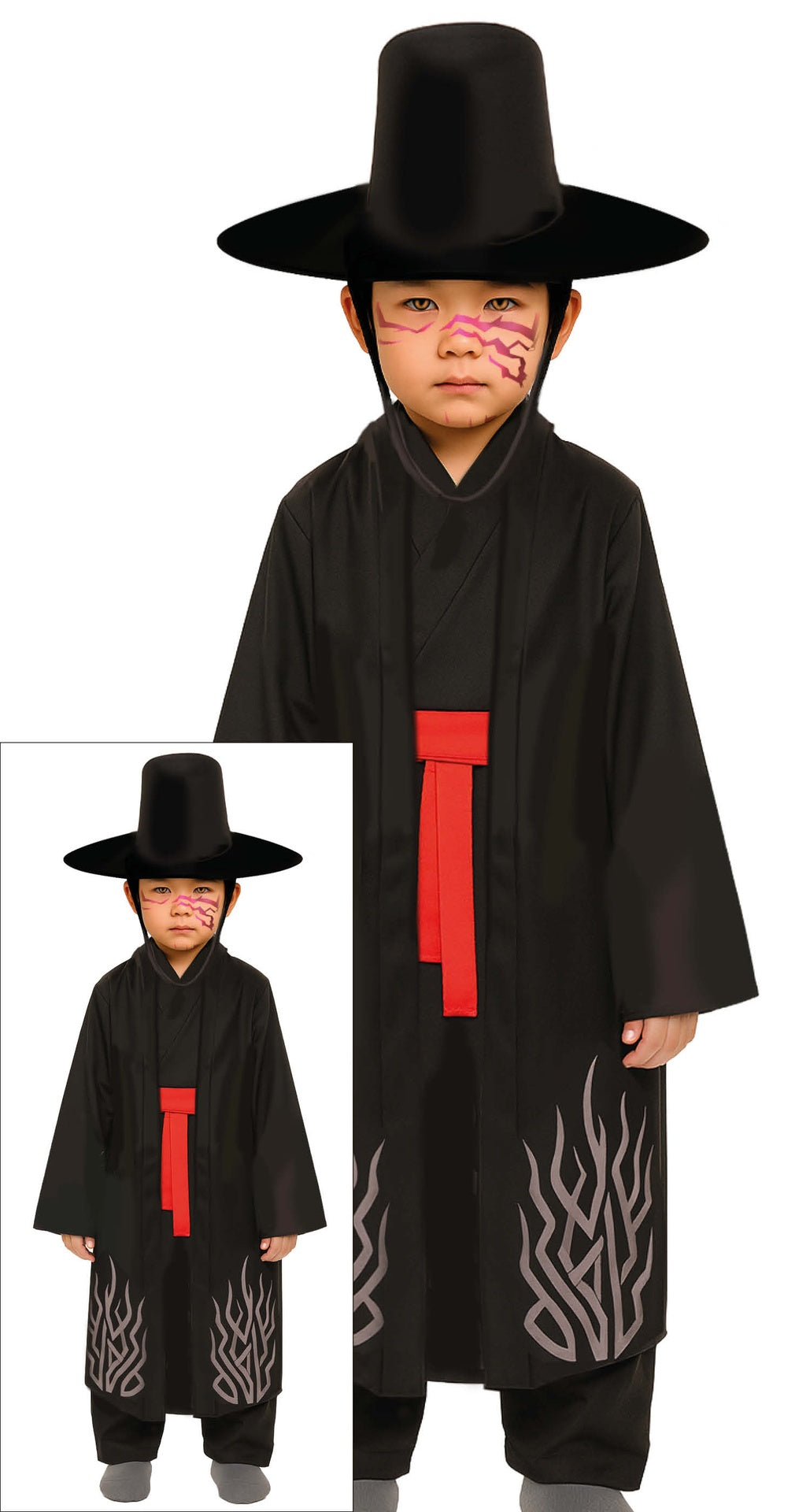 Déguisement K-Pop Demon Garçon - Chemise, Ceinture, Chapeau et Pantalon