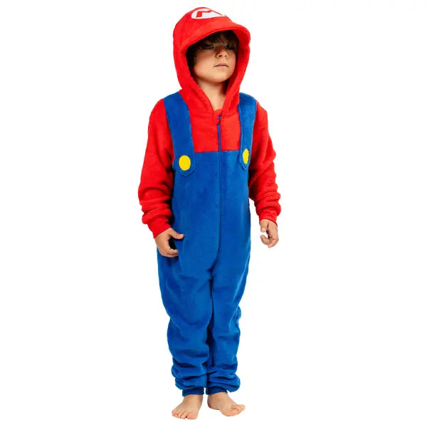 Déguisement Super Mario Enfant - Combinaison Onesie Officielle Nintendo