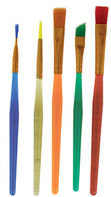 Party makeup set - 5 brushes, palette and multi-colored spatula