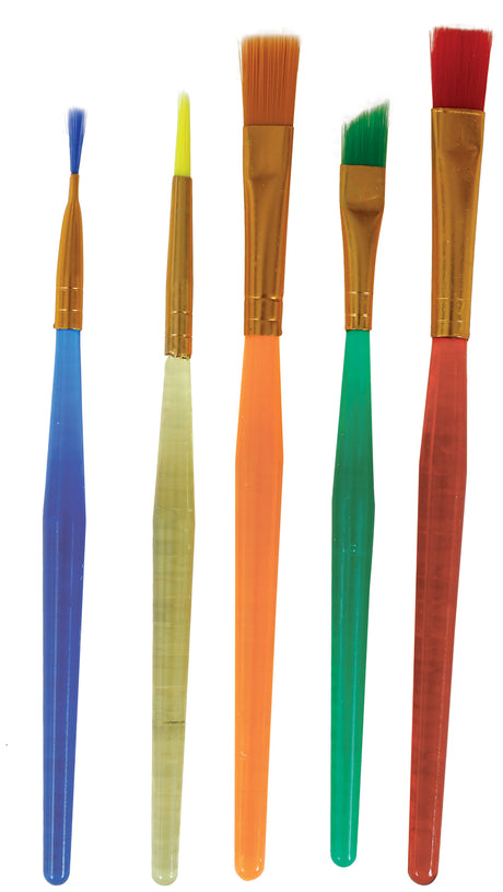 Set de maquillage fête - 5 pinceaux, palette et spatule multicolore