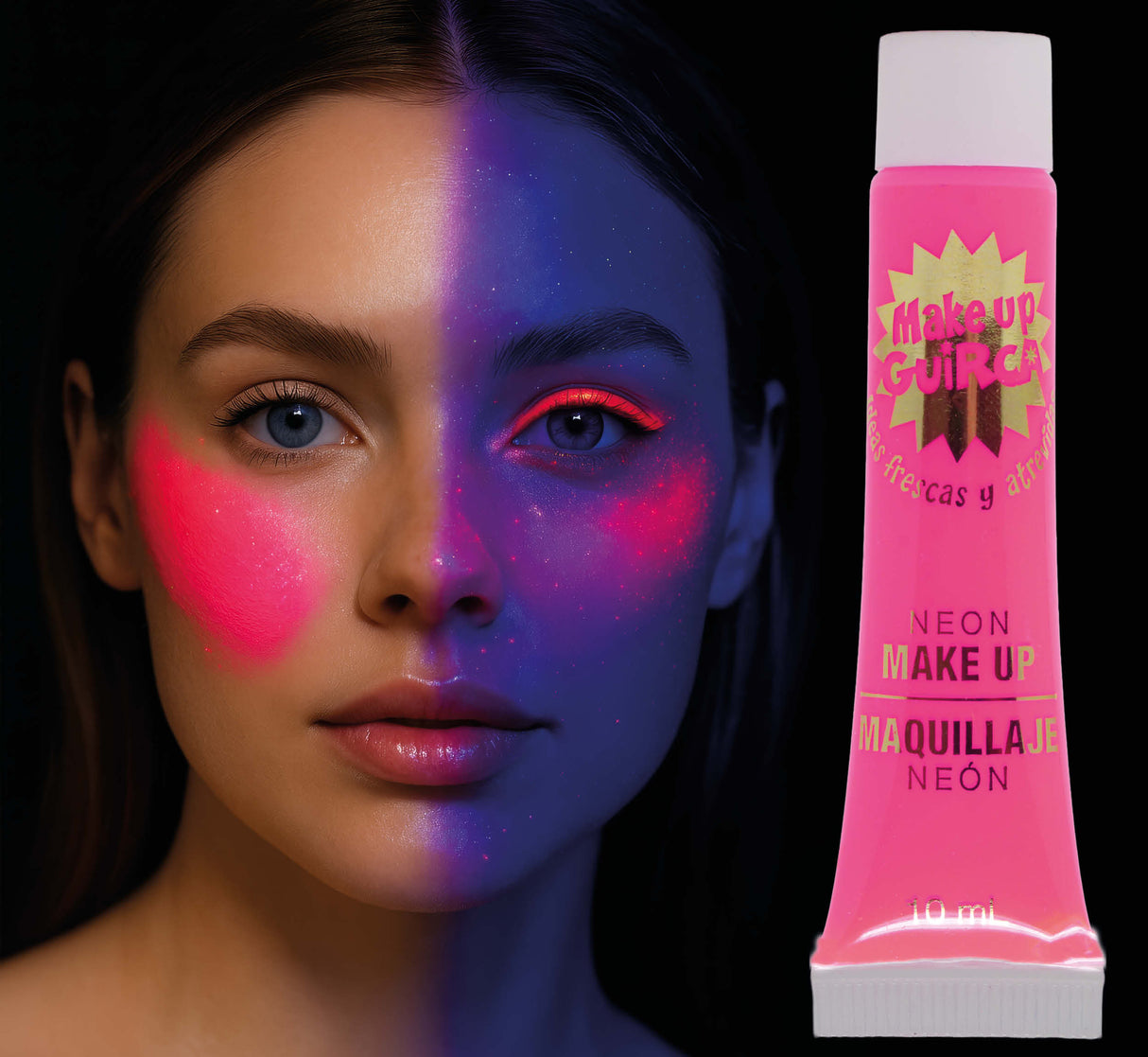 Maquillage fluo multicolore - Tube 10 ml