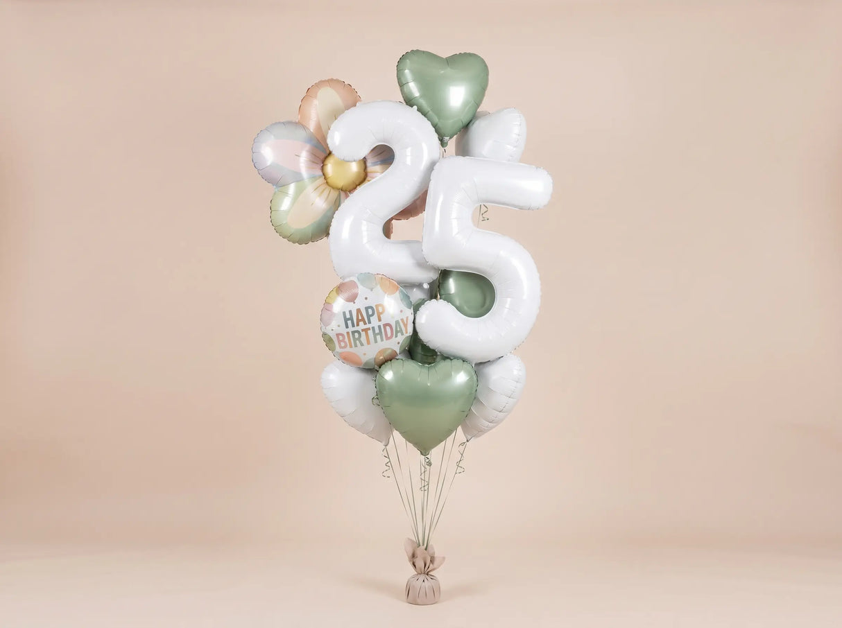 Bouquet de Ballons "Bohème & Sauge" - Anniversaire Adulte - Livraison 06