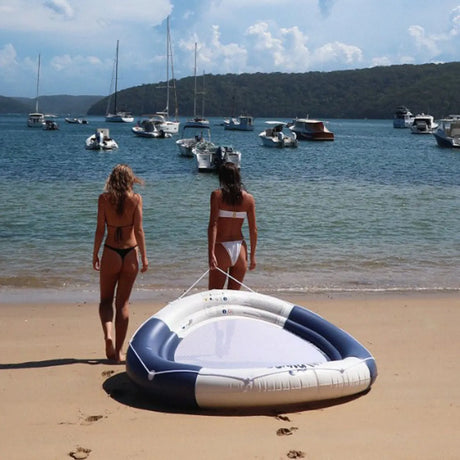 Aufblasbare Doppelmatratze „Luxe Twin Hammock – Nautical Navy“ – SunnyLife
