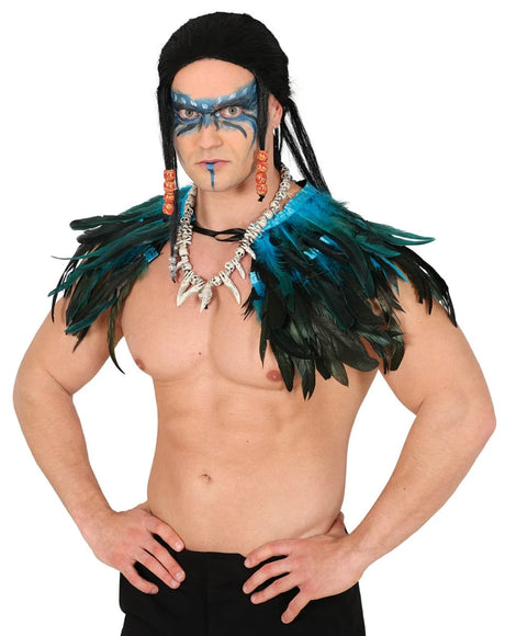 Demi-Cape en Plumes – Allure Carnaval de Rio