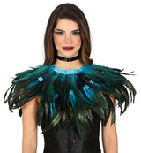 Demi-Cape en Plumes – Allure Carnaval de Rio