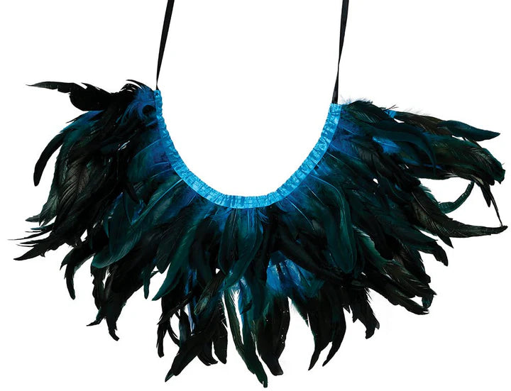 Demi-Cape en Plumes – Allure Carnaval de Rio