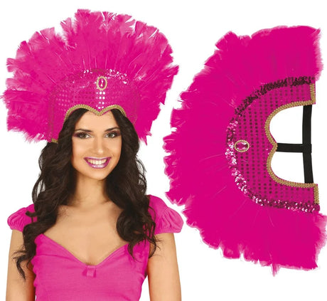 Coiffe en Plumes – Parure de Danseuse de Samba