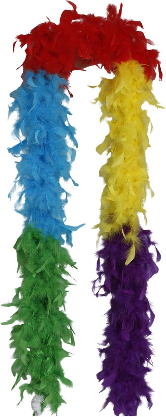Boa en Plumes Multicolore 80 g – Accessoire Carnaval