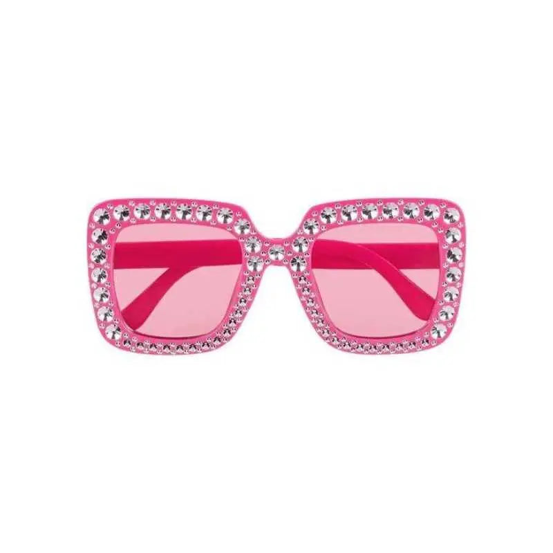 Lunettes Bling Bling Rose Vif – Look Disco