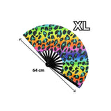 Éventail Rave Wild XL 64 cm – Le must-have de vos soirées sur la Côte d’Azur