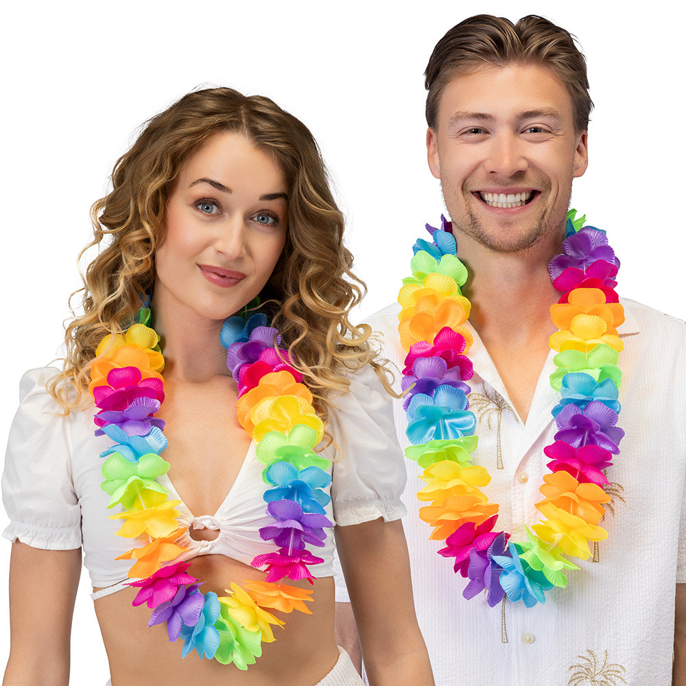 Collier Hawaïen Rainbow De Luxe