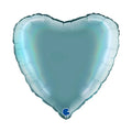 Ballon cœur - Effet holographique arc-en-ciel - 36 cm - Gonflage Hélium en boutique