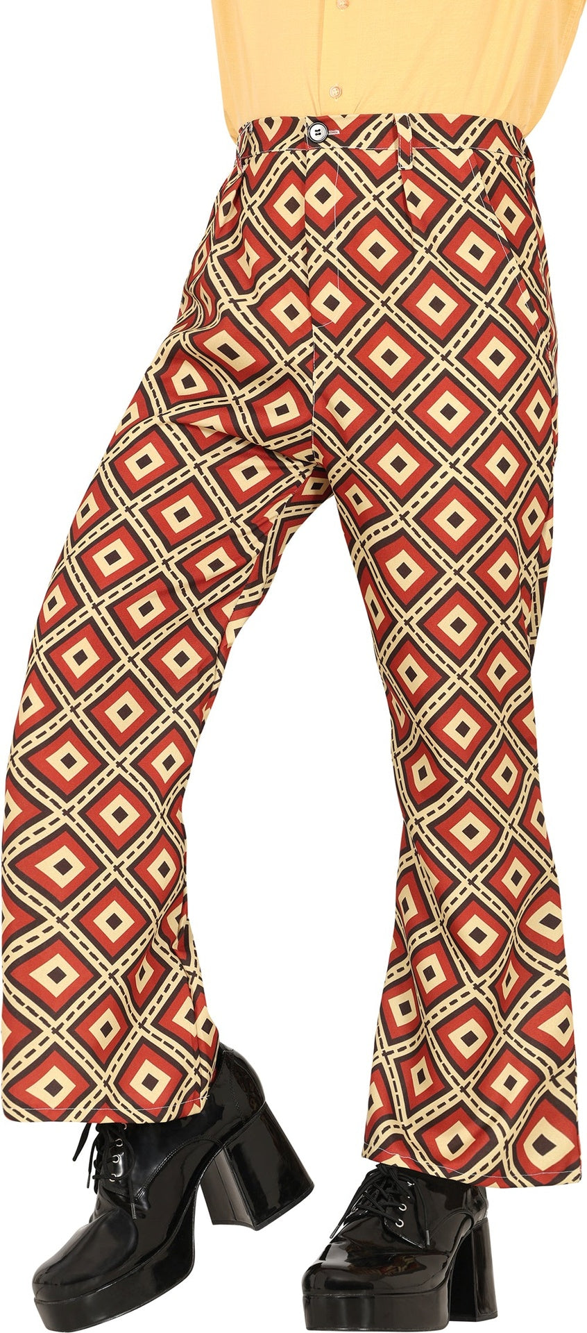 Pantalon 70s multicolore adulte - polyester