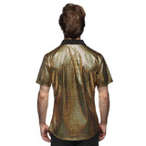 Chemise Disco Diamond Or