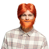Perruque Dude Orange Avec Barbe