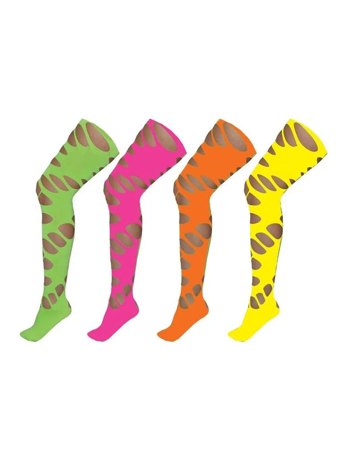 Collant Troué Fluo (4 Coloris au Choix)