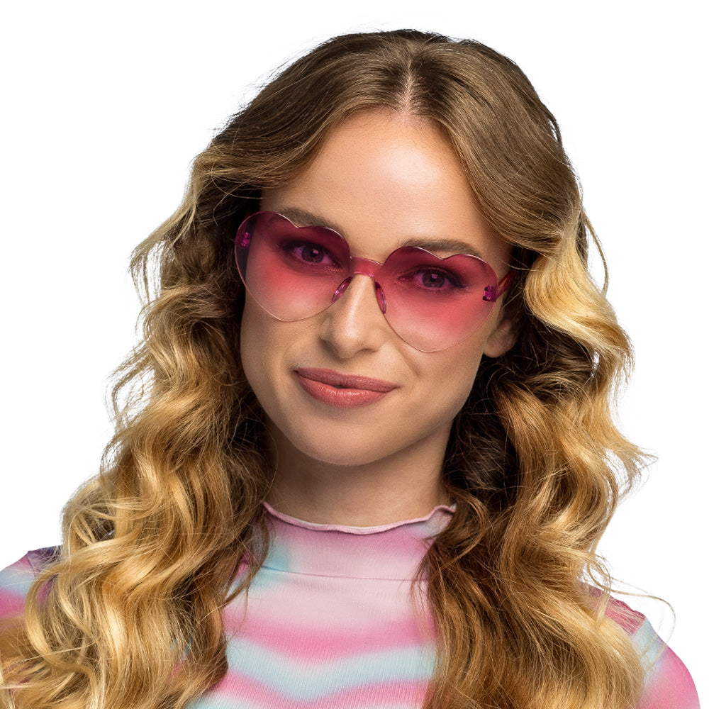 Lunettes Party Festival Hearts Rose