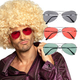 Lunettes Rétro (Rouge, Gris ou Vert)