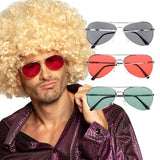 Lunettes Rétro (Rouge, Gris ou Vert)