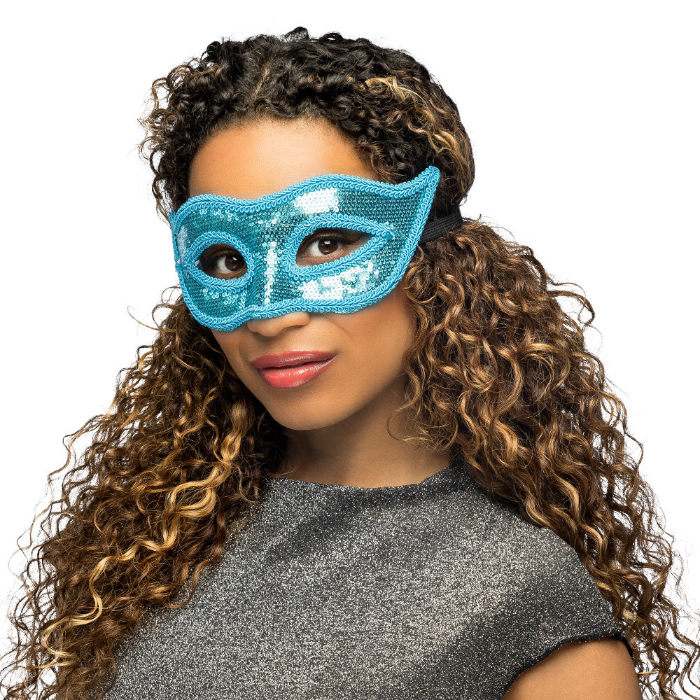 Masque Venice Sequins Turquoise