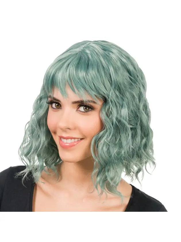 Perruque Tessa Courte Ondulée Frange (4 Coloris au Choix)
