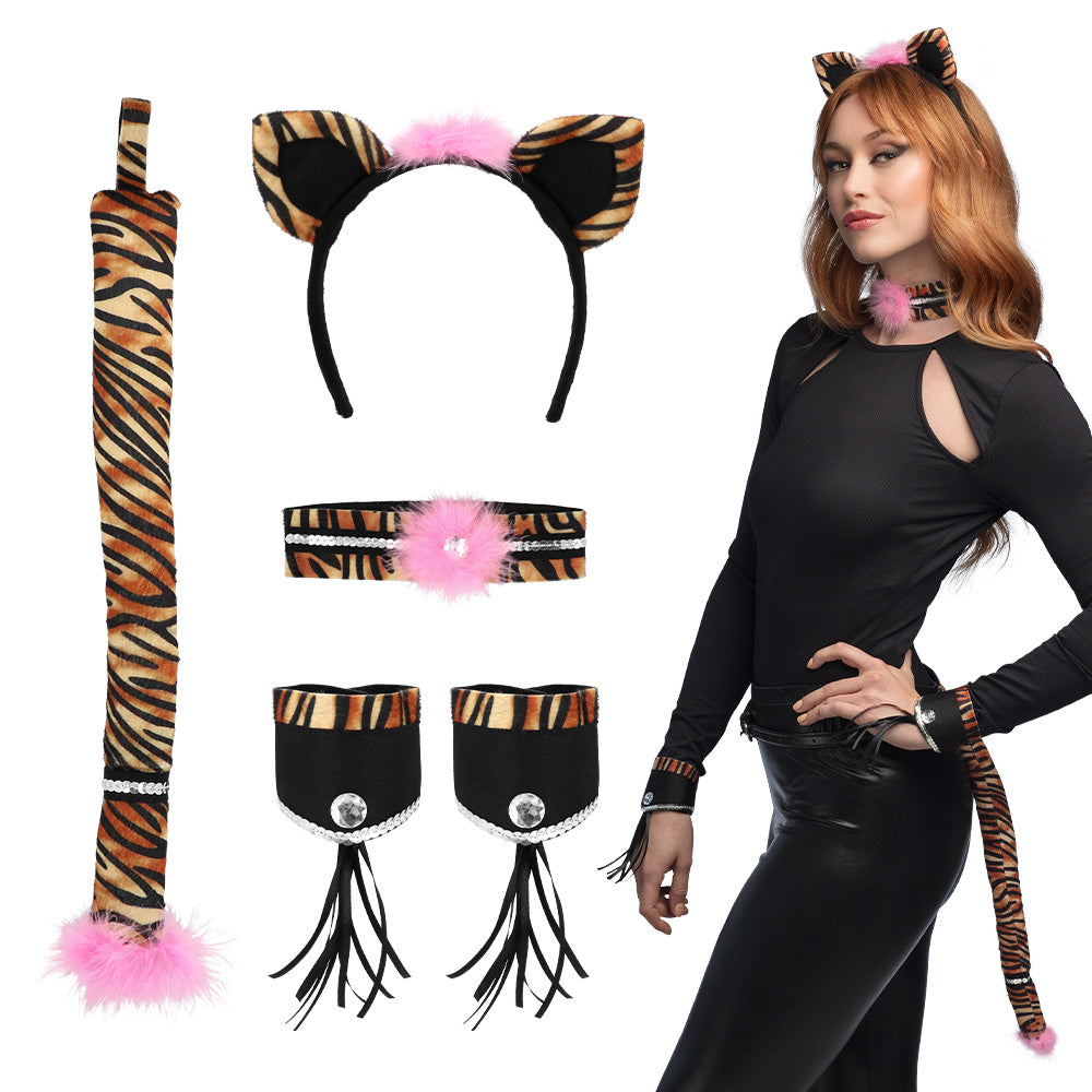 Set Sweet Tiger Tiare Collier 2 Bracelets Queue