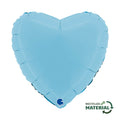 Ballon cœur mat - 14" - Gonflage Hélium en boutique
