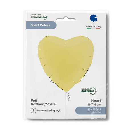 Ballon Cœur Mat 14" – Gonflage Hélium en Boutique sur la Côte d'Azur