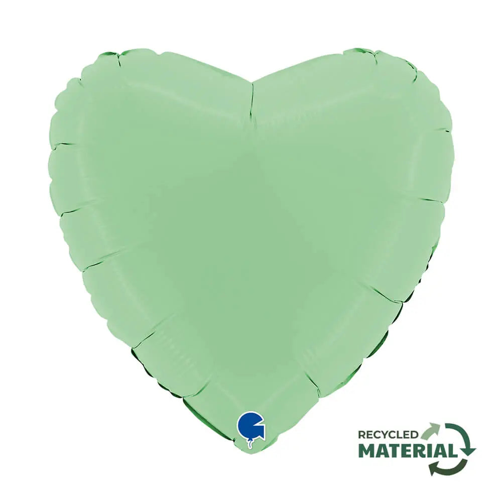 Ballon cœur mat - 14" - Gonflage Hélium en boutique