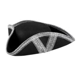 Chapeau Pirate Royal Fortune Argent Adulte – Carnaval et Bal Masqué