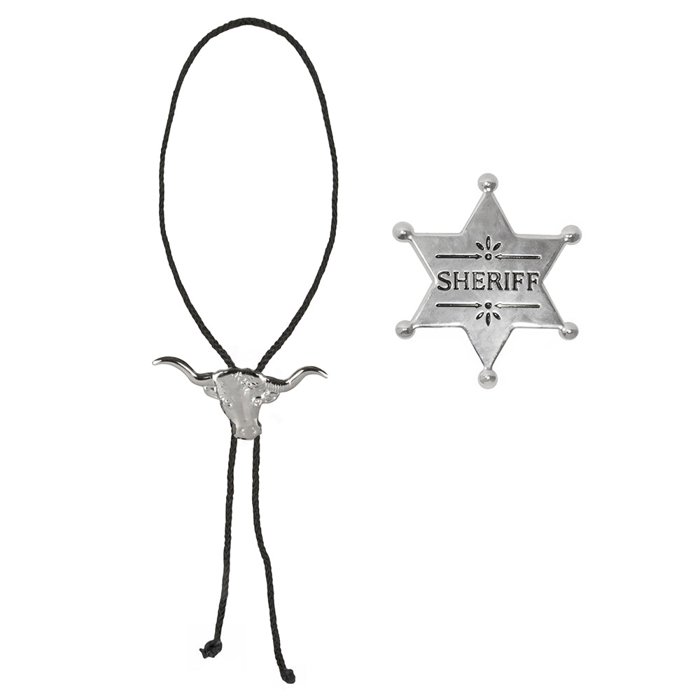 Collier de Shérif avec Étoile – Déguisement Western et Carnaval