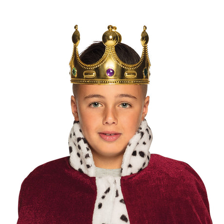 Couronne Roi Dorée Enfant – Déguisement Carnaval et Fêtes