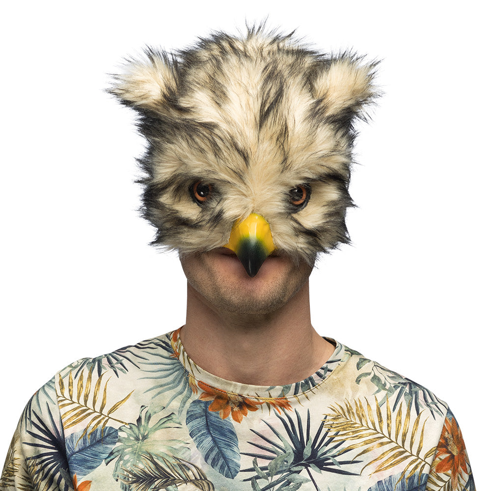 Demi-Masque Peluche Hibou Adulte – Carnaval et Bal Masqué
