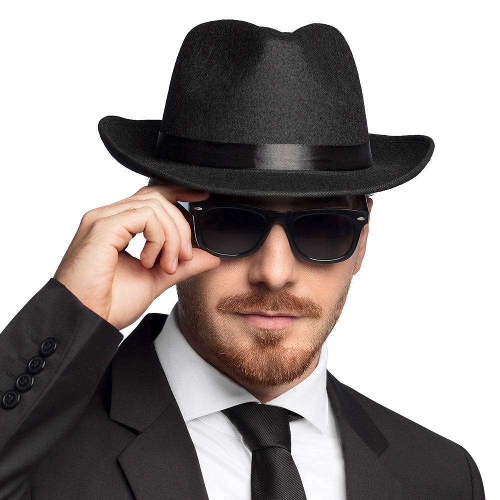 Lunettes Noires Blues Homme – Déguisement Années 80 et Soirée Rétro