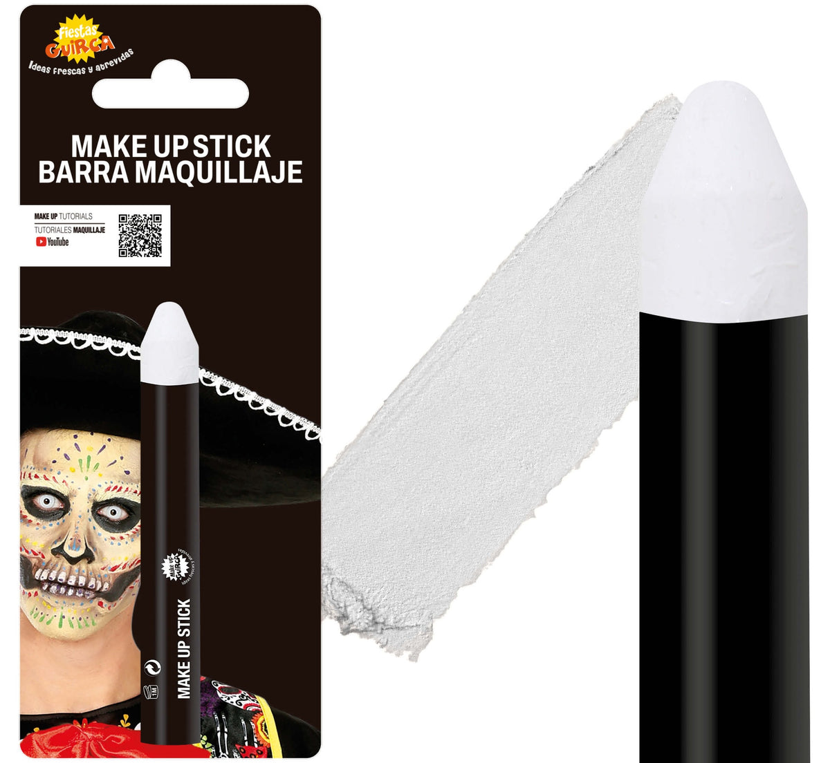 Crayon Maquillage 14 x 90 mm – 9 Coloris pour Déguisement et Maquillage Halloween