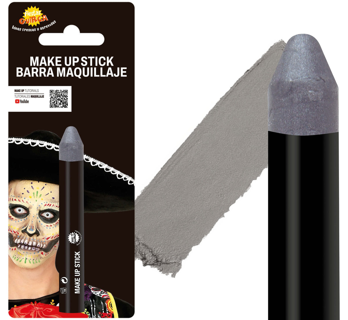 Crayon Maquillage 14 x 90 mm – 9 Coloris pour Déguisement et Maquillage Halloween