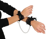 Menottes en Broderie Noire – Halloween et Soirée Déguisée
