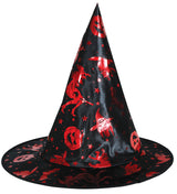 Set Sorcière 50 cm Noir/Rouge – Halloween et Déguisement Sorcière