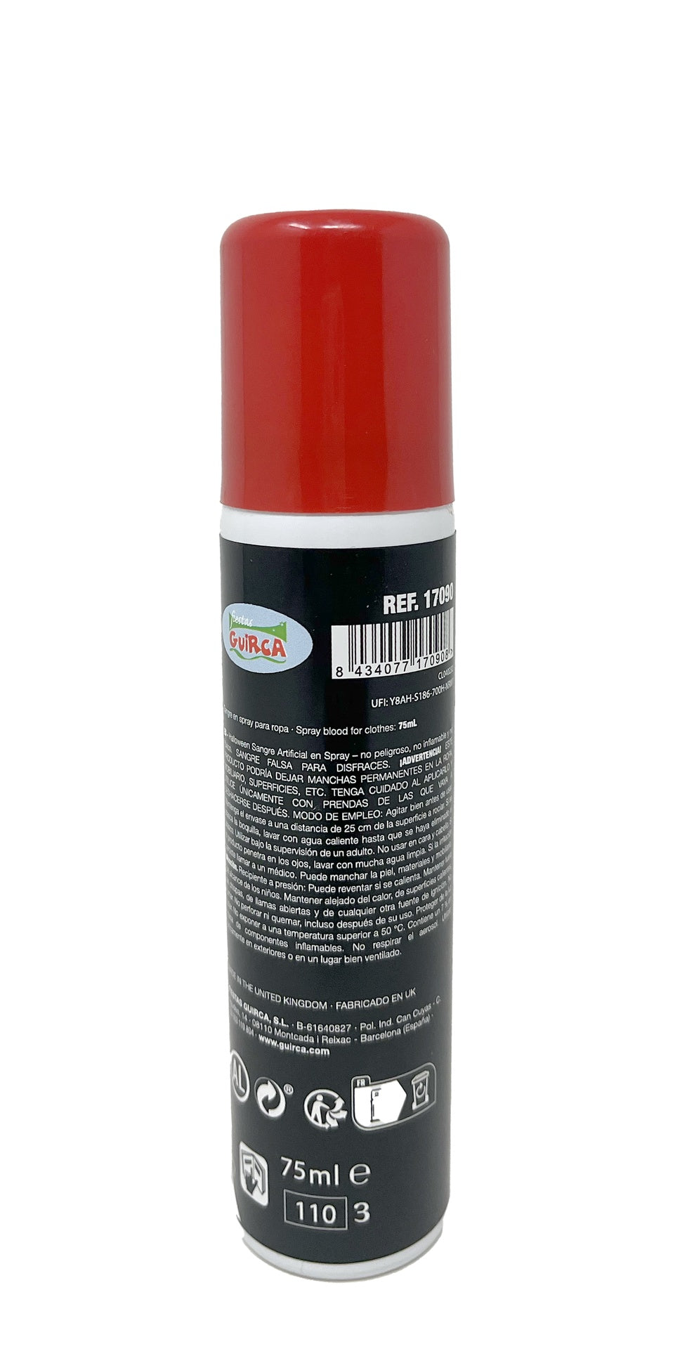 Spray Sang 75 ml – Halloween et Maquillage Déguisement