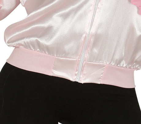 Déguisement années 50 femme adulte rose métallisé taille L