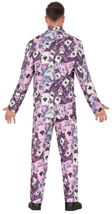 Costume Mr. Smile Lilas Adulte – Halloween et Soirée Déguisée