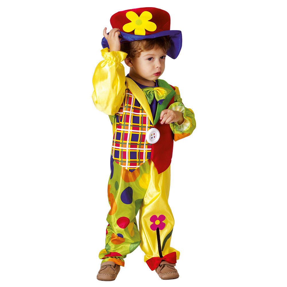 Costume Clown Enfant 3-4 Ans – Déguisement Carnaval