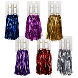 Pom-Poms Métallisés Assortis Femme – Accessoire Danseur et Soirée Festive