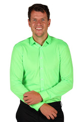 Chemise Verte Homme Tailles S à XL – Soirée à Thème et Carnaval