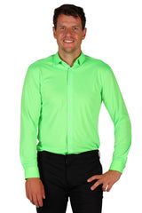 Chemise Verte Homme Tailles S à XL – Soirée à Thème et Carnaval