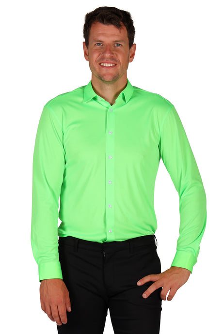 Chemise Verte Homme Tailles S à XL – Soirée à Thème et Carnaval