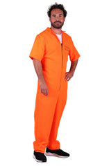 Combinaison Prisonnier Orange Tailles S à XL – Halloween et EVG