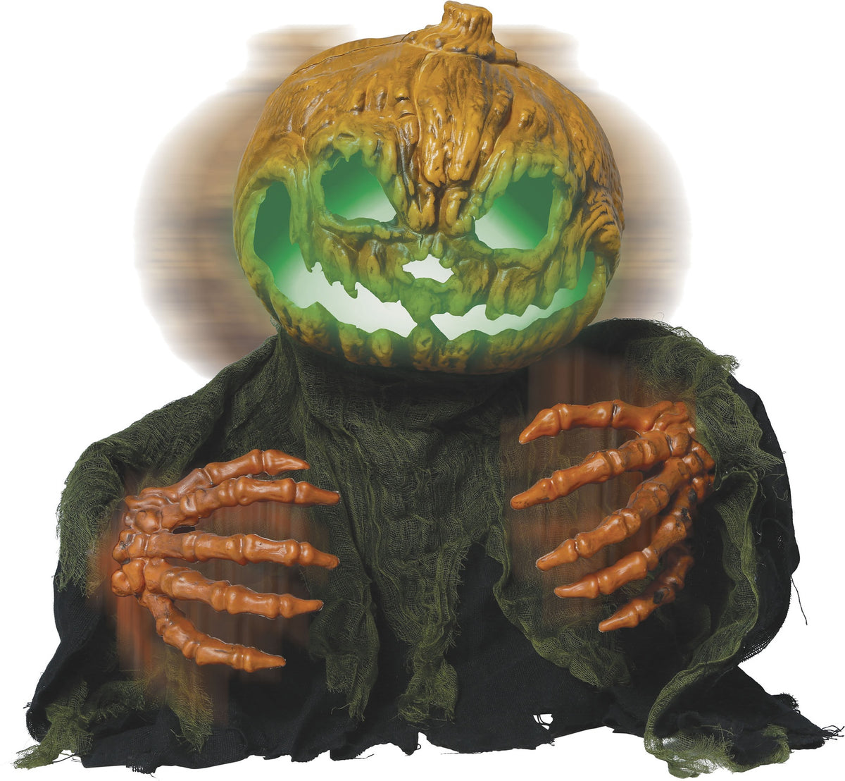 Poupée Citrouille Lumière, Son et Mouvement 50 cm – Décoration Halloween