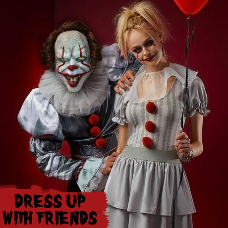 Masque Clown Intégral en Latex Original Cup – Halloween, Carnaval et EVG